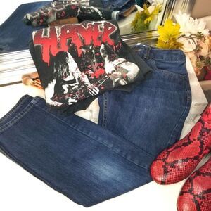 Levi's 505 100% Cotton Regular Straight Leg Jeans